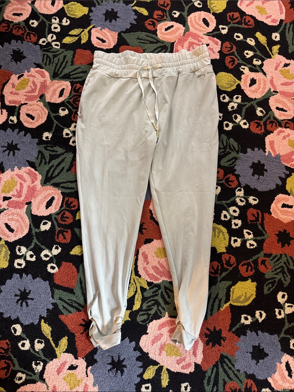 Gymshark Whitney Summers Light Gray Drawstring Lounge Pants